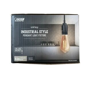 Vintage Industrial Style Pendant Light Fixture Black‎ Finish E26 Medium Base